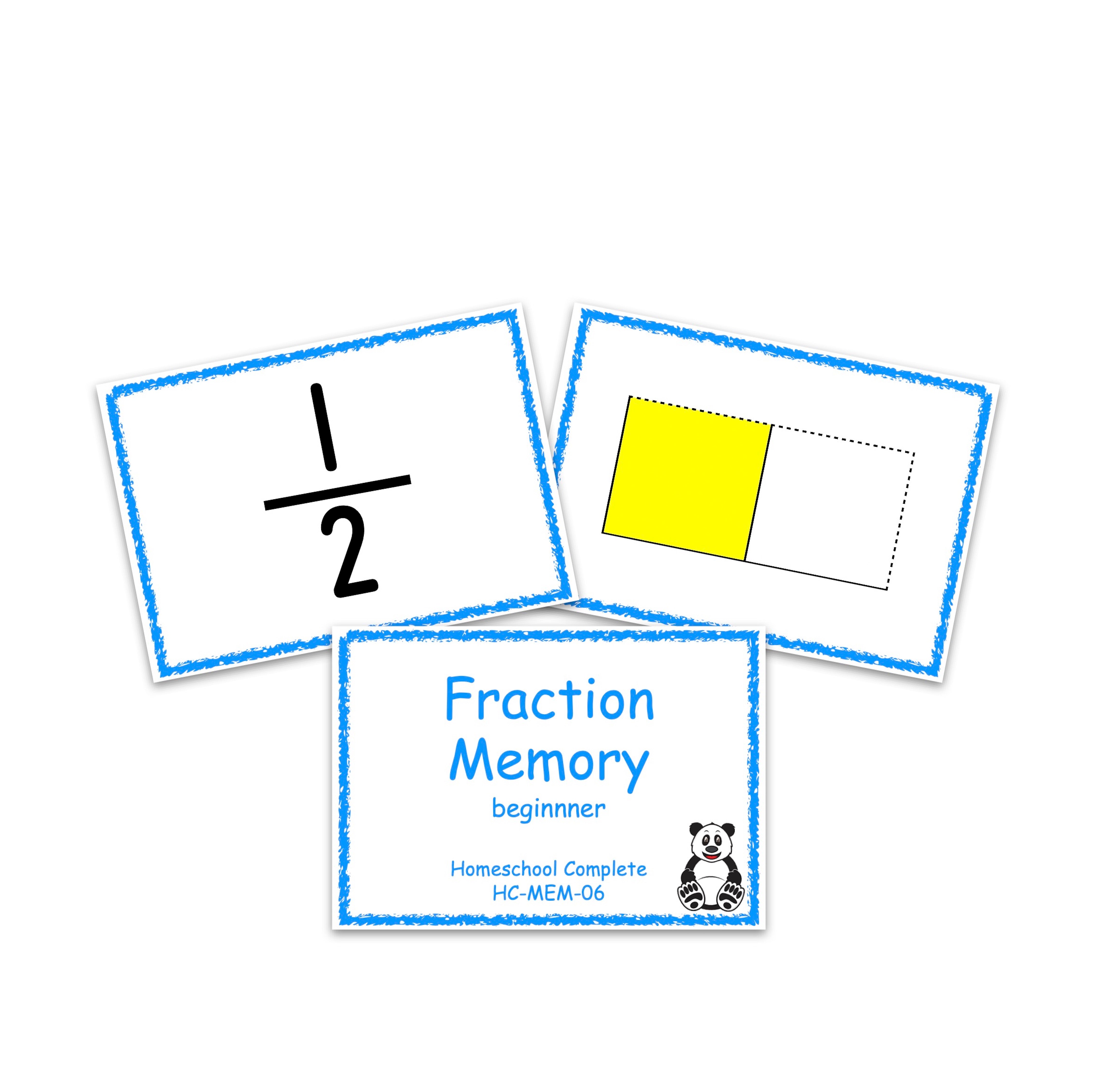 Fraction Memory Game: Beginning Level